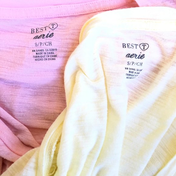 2/$20❤️ Aerie Lightweight Best T V-Neck Tee Bundle - Picture 2 of 5